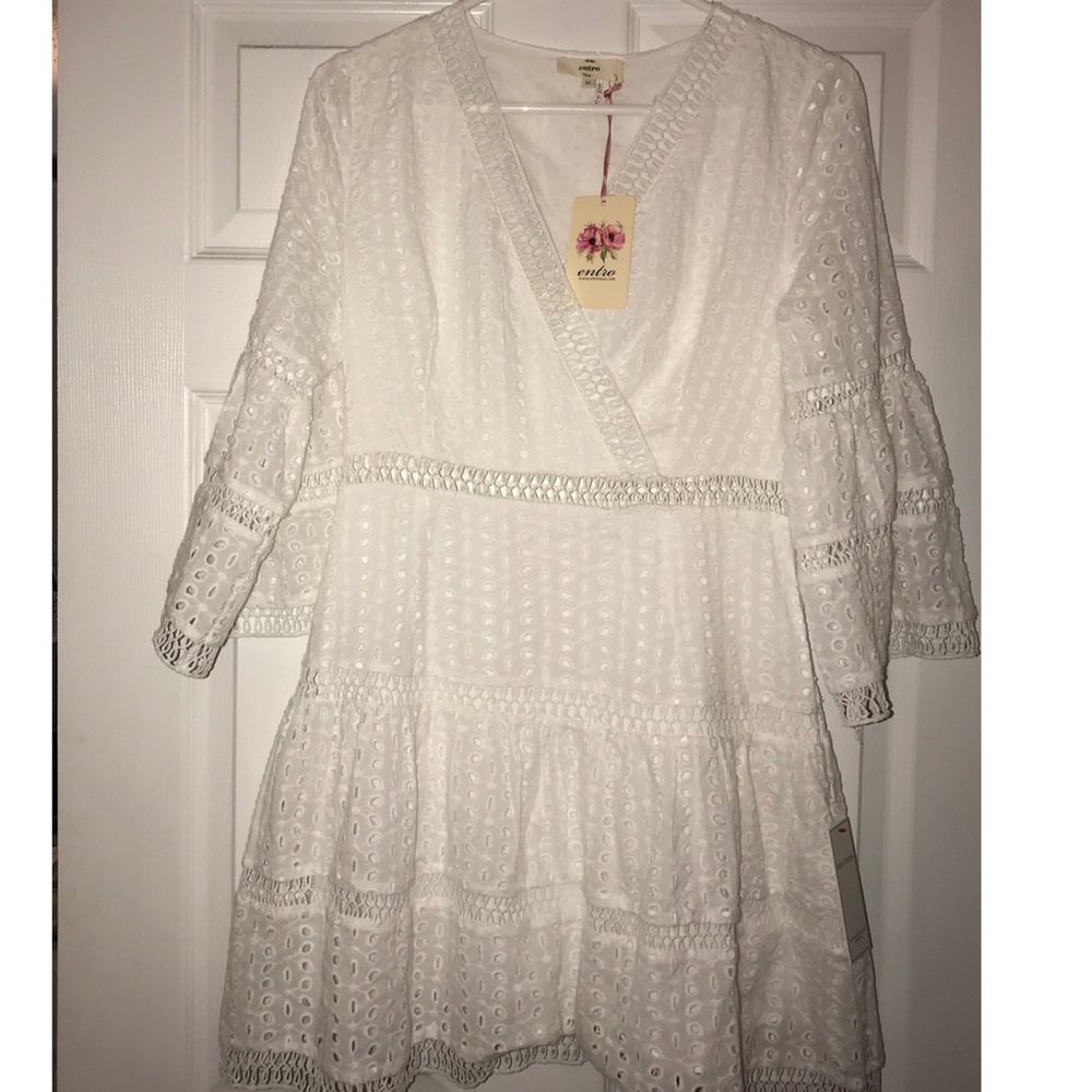 White summer dress (M)